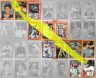 1990 Topps Black Ink Errors (Detail) #1 All Known Cards: Yellow outline is affected "blackless" area