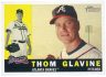 2009 Topps Heritage #70 Tom Glavine (a): First name misspelled "Thom"
