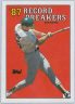 1988 Topps #3 Mark McGwire (a): White triangle by left foot