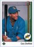 1989 Upper Deck #13 Gary Sheffield (a): "SS" upside down on front