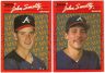 1990 Donruss MVP #12 John Smoltz (a): Photo is actually Tom Glavine