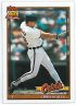 1991 Topps #42 Chris Hoiles (b): Gray inner photo frame