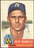 1953 Topps #219 Pete Runnels (UER): Photo is actually Don Johnson