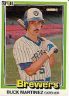 1981 Donruss #444 Buck Martinez (a): Photo reversed